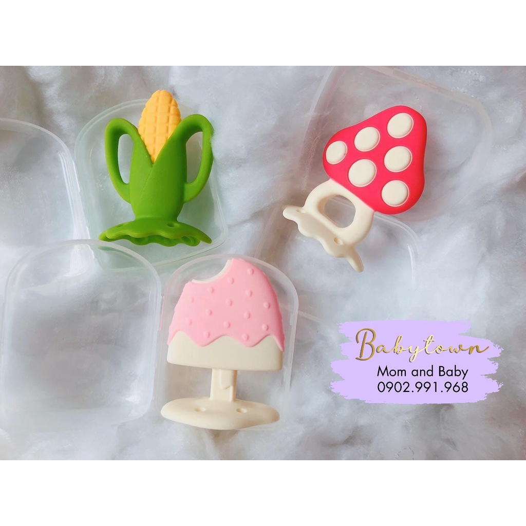 [Chính Hãng] Gặm nướu silicone có hộp Richell