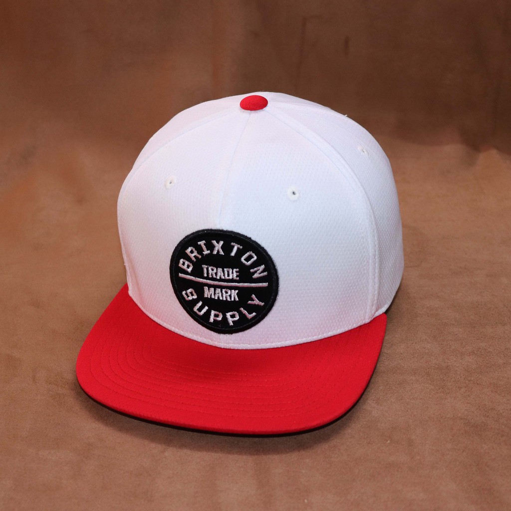 Nón Mũ Snapback Brix Trắng Đỏ Mê Li 2020.