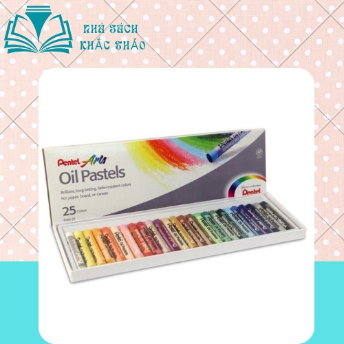 Màu Sáp Dầu Oil Pastel/ Sáp Dầu Pentel từ 12-25 màu PHN12/ PHN25