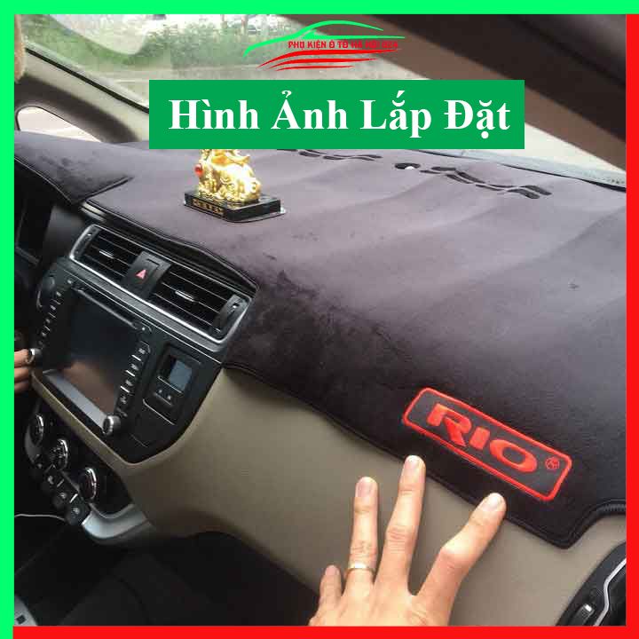 Thảm taplo xe ô tô Kia Rio 2012-2020 chống nắng nóng làm mát xe mở rộng tầm nhìn