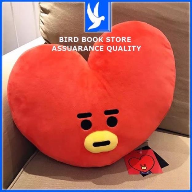 Gấu bông gối ôm BTS cooky, chimmy, koya, tata, mang, van Size lớn nhất, Gối ôm hình thú BT21 Bird book