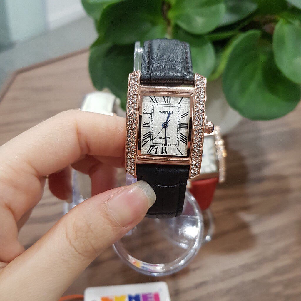 Đồng hồ nữ SKMEI 1281 dây da cao cấp phong cách trẻ trung nữ tính