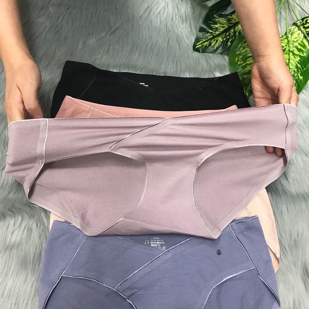 Quần Lót Bầu Cotton Cao Cấp Cạp V Đũng Lụa Kháng Khuẩn - Quần Lót Bầu Cạp Chéo Siêu Co Dãn LB615