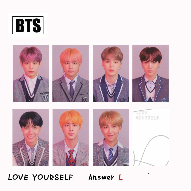 7 thẻ ảnh nhóm nhạc BTS Bangtan xinh xắn tùy chọn