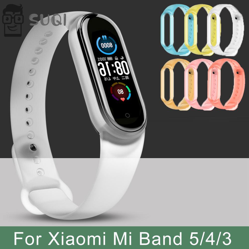 Dây Đeo Thay Thế Chất Liệu Silicon Thiết Kế Nhiều Lỗ Thời Trang Cho Xiaomi Mi Band 4 5 3