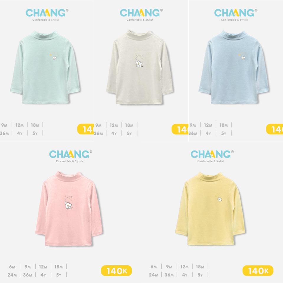 Áo cổ lọ giữ nhiệt CHAANG cotton mềm mại hình con voi CHAANG - SÓC BABY
