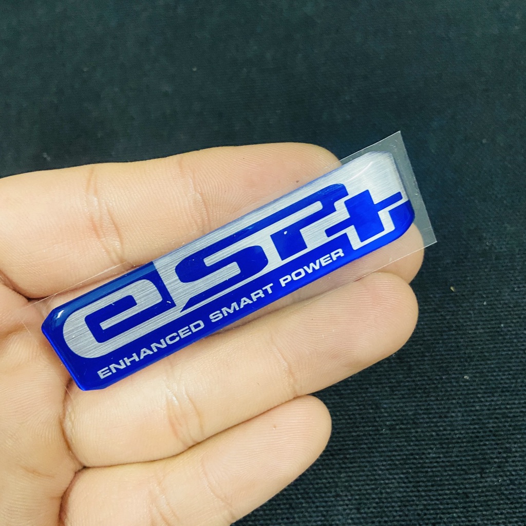 Logo tem nhựa nổi ESP hàng cao cấp sử dụng dán ốp pô e các dòng xe tay ga VARIO, AIRBLADE, SH, VISION