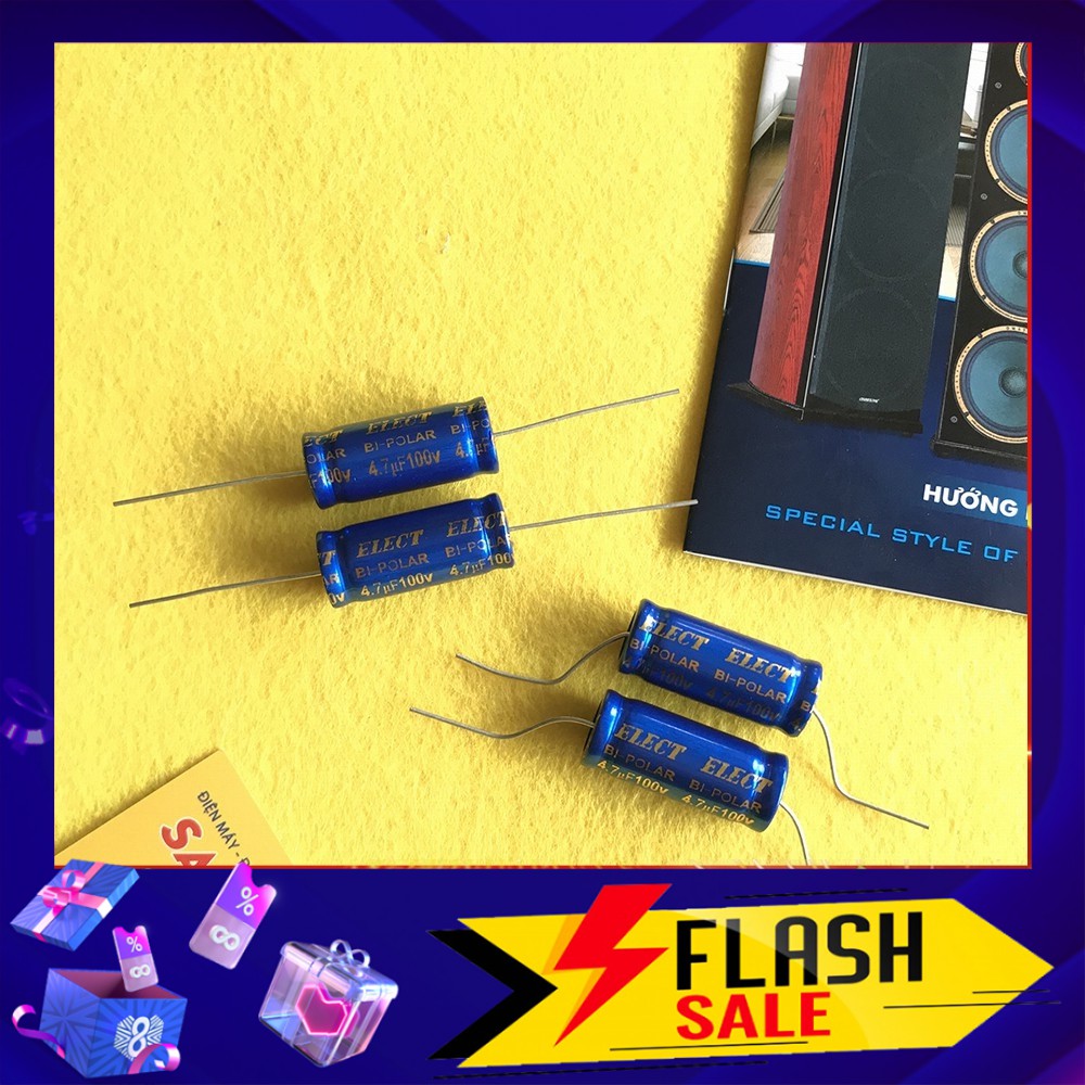 Combo 4 tụ lọc treble chống cháy loa 4.7uF 100V