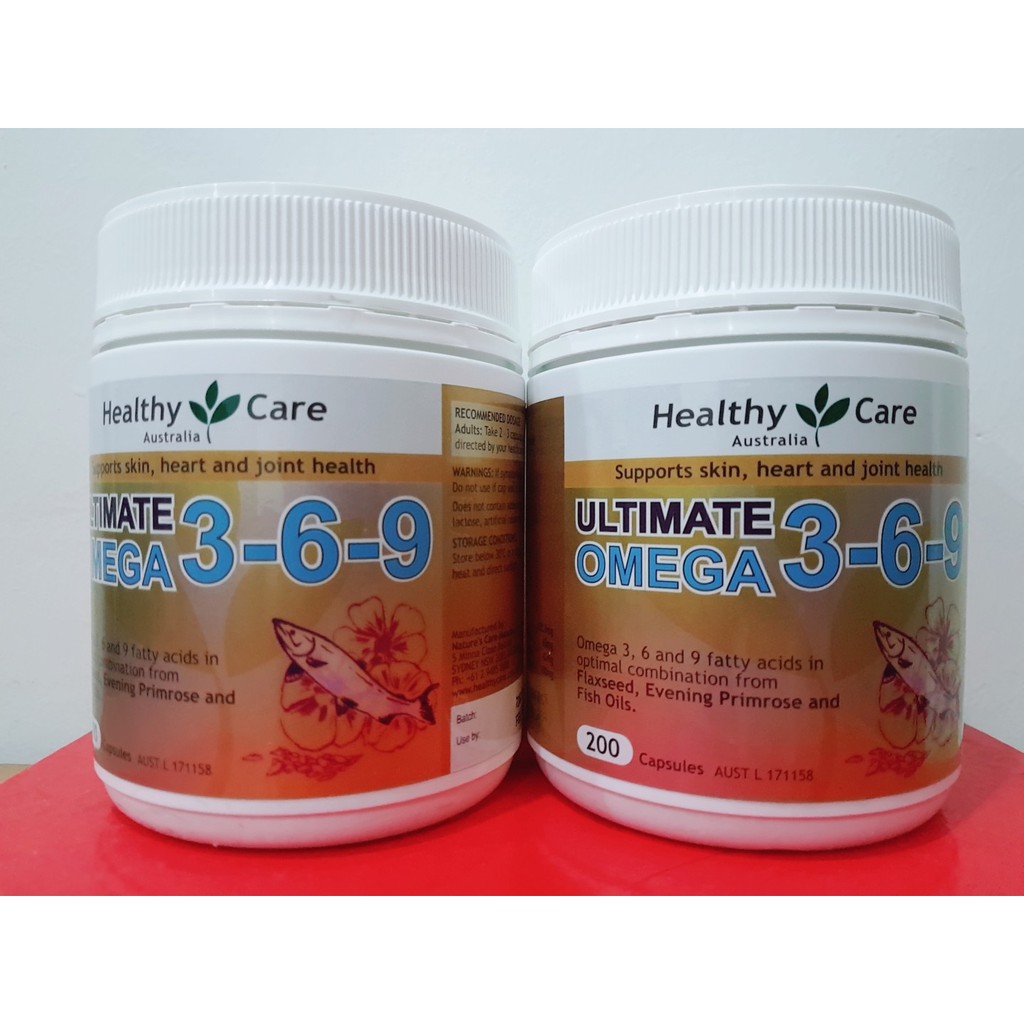 Omega 369 Của Healthy Care Úc 200 Viên | Thế Giới Skin Care