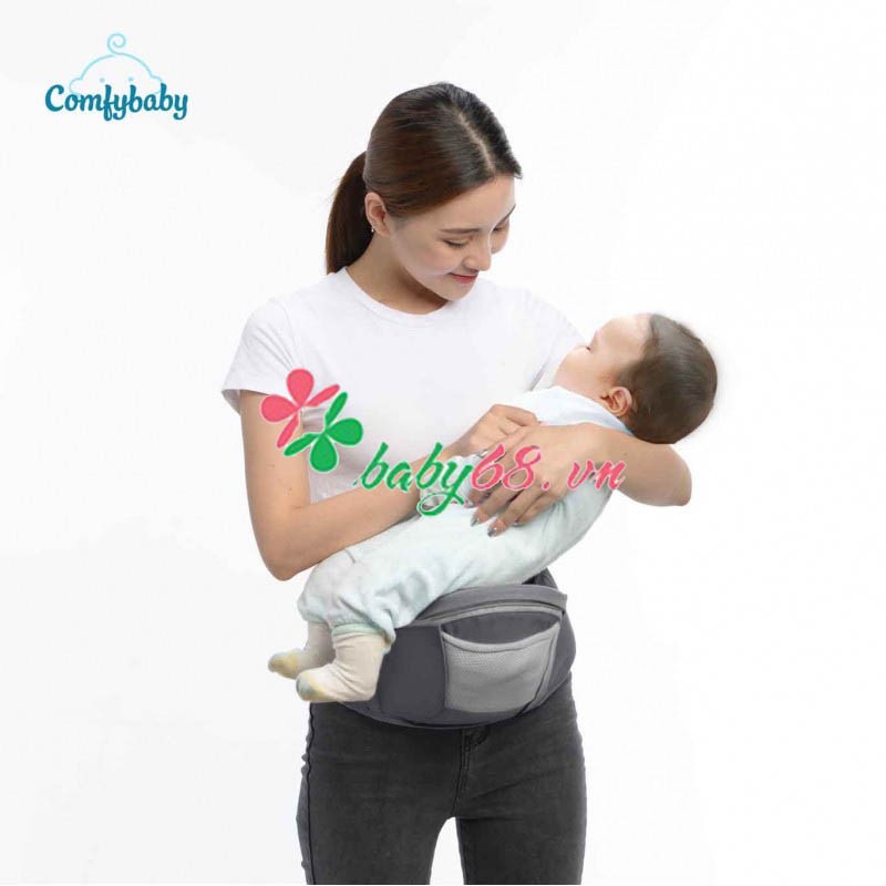 Địu ngồi cao cấp 4 tư thế 2 trong 1 Comfybaby CF818