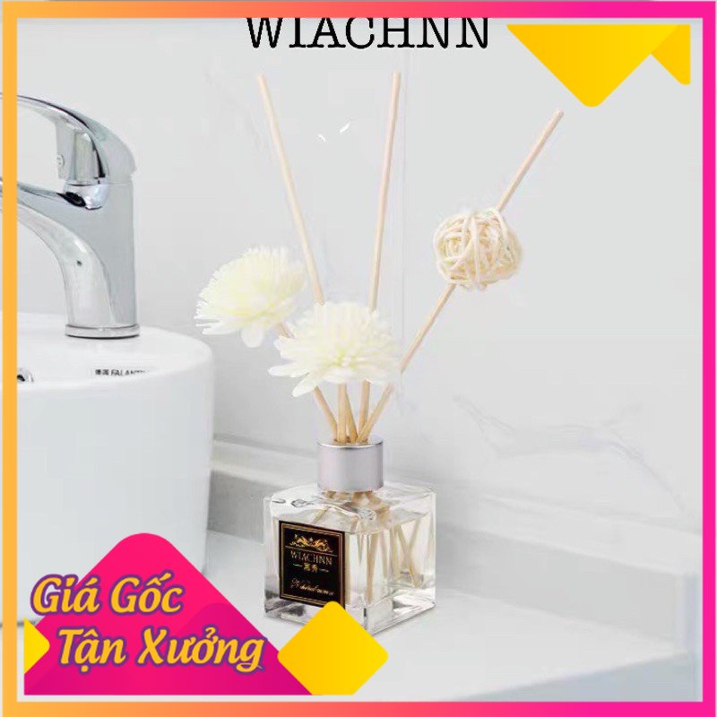 Tinh Dầu Nước Hoa Thơm Thiên Nhiên WIACHN 50ml Để Phòng Que Gỗ Tự Khuếch Tán Thanh Lọc Khử Mùi Không Khí (shop_giahuong)