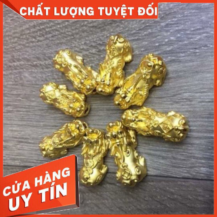 Vòng tay Huyết Long mix tỳ hưu vàng, Gỗ Huyết Long mùi hương dịu thơm, mang lại may mắn thần tài