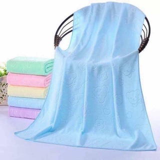 Khăn tắm gấu trơn màu sỉ