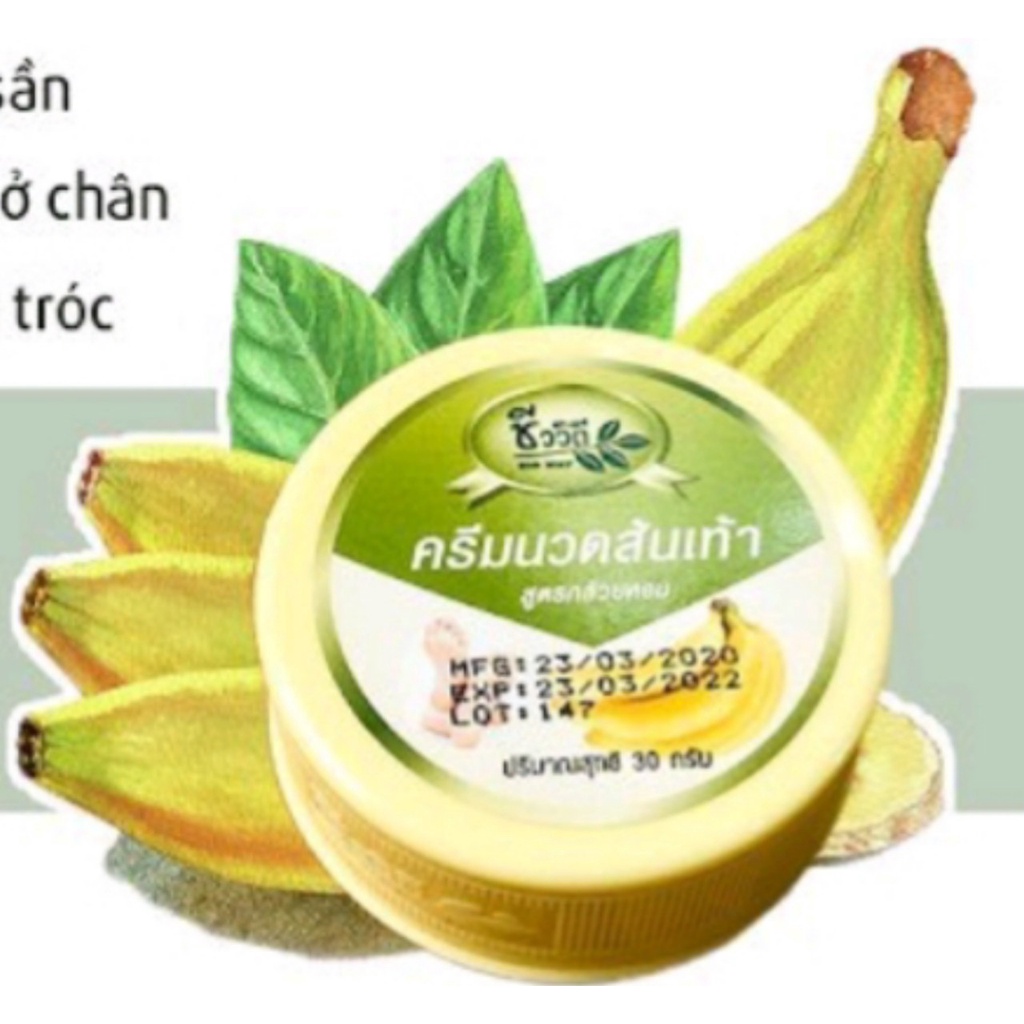 Kem Nứt Gót Chân Chuối Banana Heel Cream Thái Lan 30g