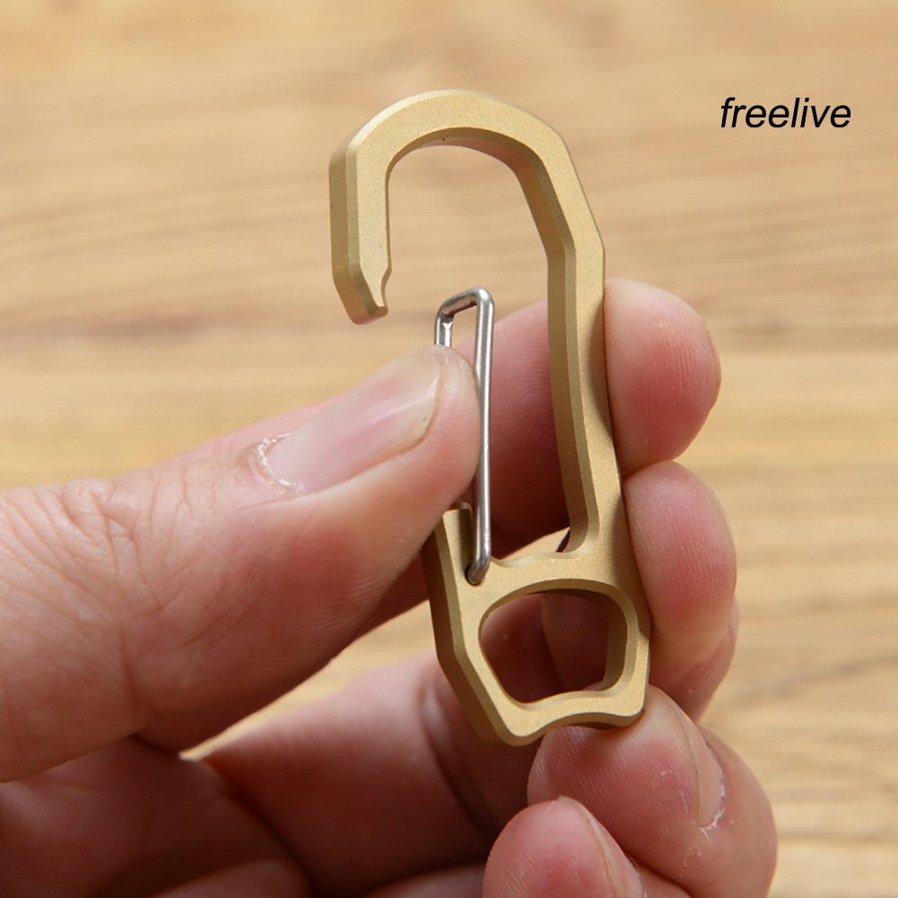 Móc Khóa Carabiner Bằng Đồng Thau Dùng Đi Cắm Trại