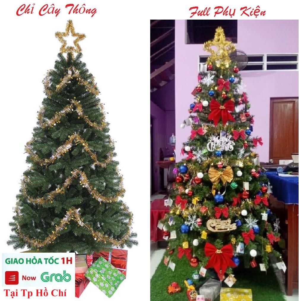 Cây Thông Noel Trang Trí Giáng Sinh Đủ Loại Cây 1m8, 1m2, 1m5, 2m1, 2m4, 3m Việt Nam Cao Cấp