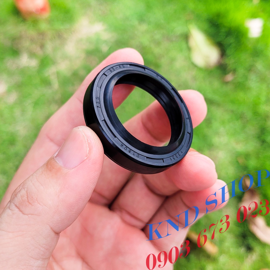 Phớt nhớt  và bụi  TCY 33x45x7/10 , phốt cao su có lò xo bảo vệ vòng bi bạc đạn | KND Shops