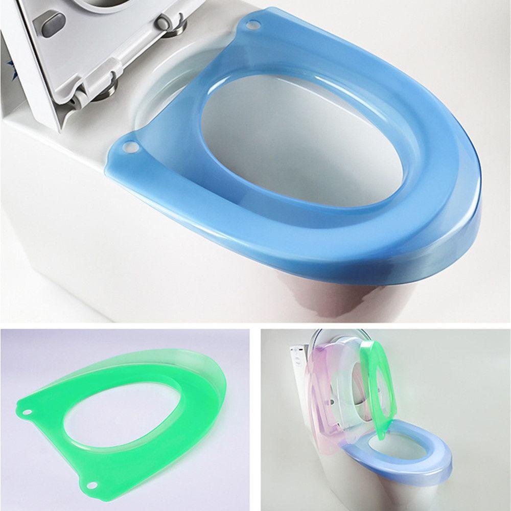 KUNHEV Vỏ Bọc Bệ Ngồi Toilet Màu Trơn Giặt Được Tiện Dụng
