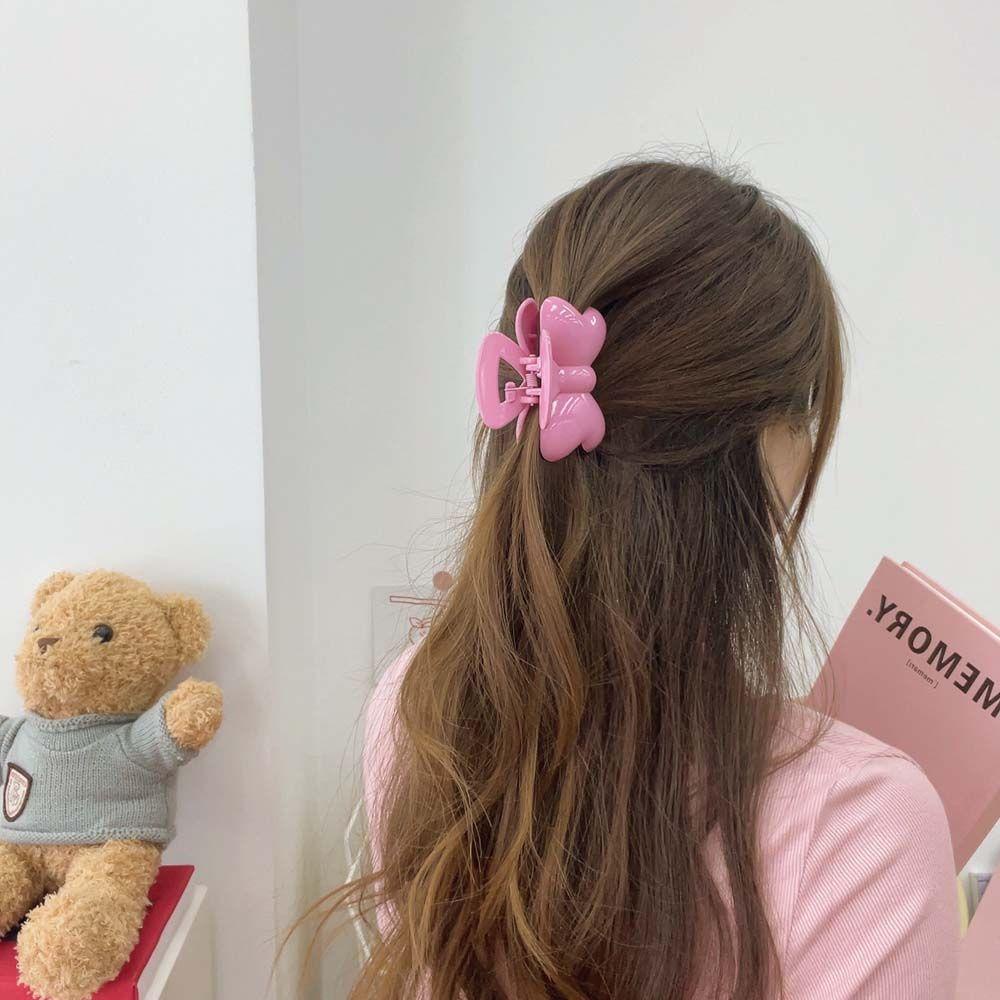 Kẹp Tóc Hình Cá Mập Màu Hồng Phong Cách Hàn Quốc Cho Nữ