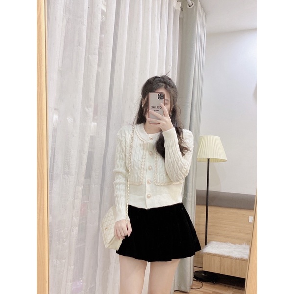 Áo cardigan be cúc ngọc | BigBuy360 - bigbuy360.vn