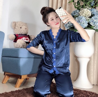 Bộ phi lụa cao cấp phối ren
