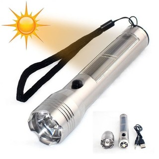 Đèn pin led siêu sáng năng lượng mặt trời