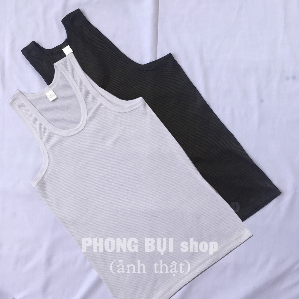 Áo Ba Lỗ Nam Nhập Khẩu Chất Cotton Co Giãn 4 Chiều Vân Xọc Tăm Siêu Thoáng Mát Cho Mùa Hè