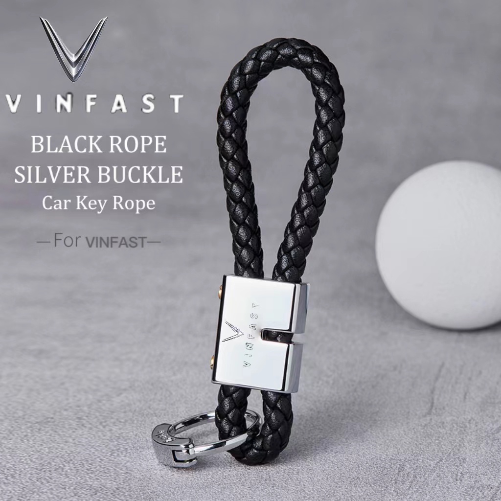 Móc Chìa Khóa Dây Bện Chống Thất Lạc Cho VinFast VF8 VF9 VF e34 VF5 VF7 LUX2.0 LUX a2.0 VF33
