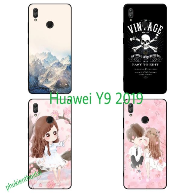 Ốp lưng Huawei Y9 2019 FREESHIP Từ 50k dẻo TPU in 3D cao cấp chất đẹp bảo vệ camera