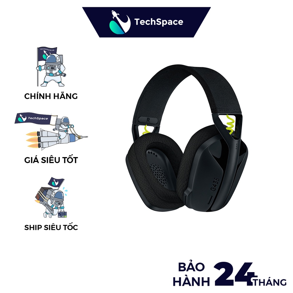Tai nghe không dây siêu nhẹ Logitech G435 LightSpeed  -Bảo hành 24 tháng