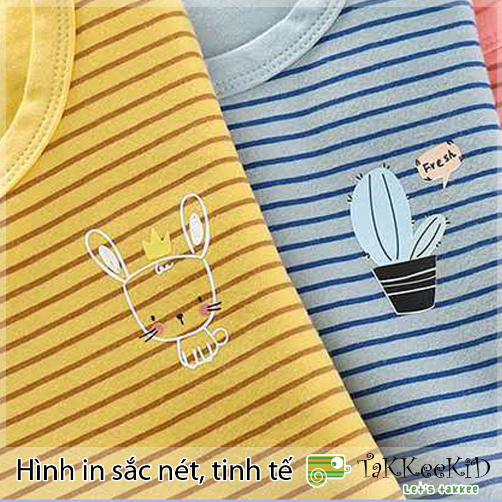 Bộ Cotton Dài Tay Cho Bé Chất Cotton Mềm Mịn Co Dãn Tốt 7 Màu Cho Bé Từ 1 đến 5 Tuổi