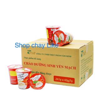 Cháo ly Yến mạch 1 thùng 24 ly