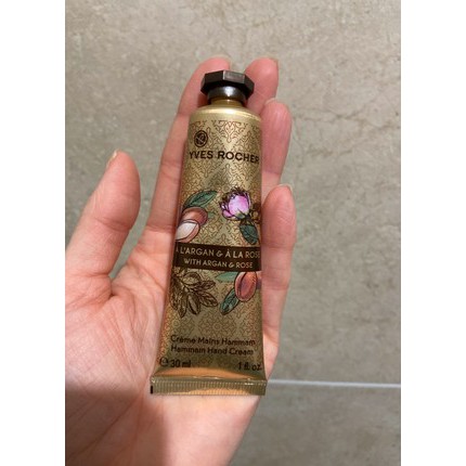 (Chuẩn Pháp-30ml) Kem dưỡng da tay Yves Rocher Hammam Argan Rose