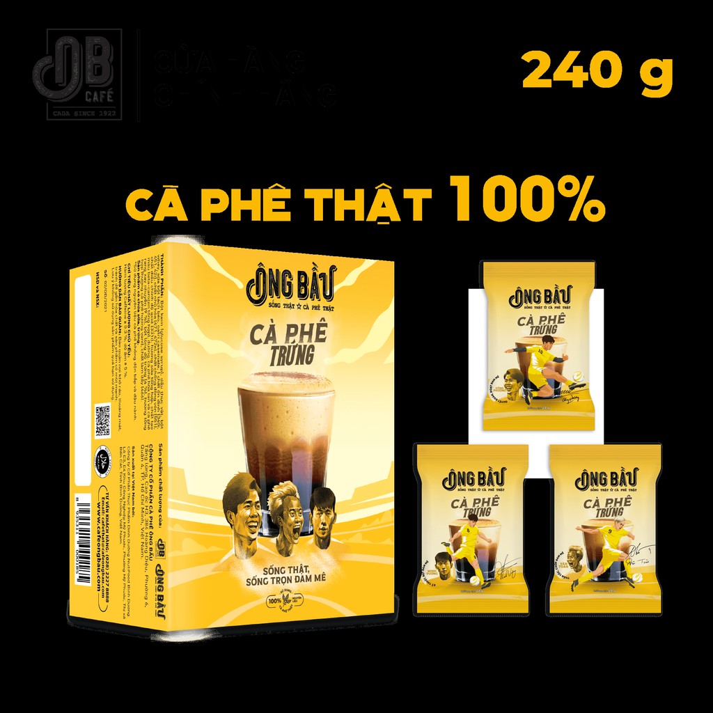 Ông Bầu OB Café Cà Phê Trứng Hộp 240g