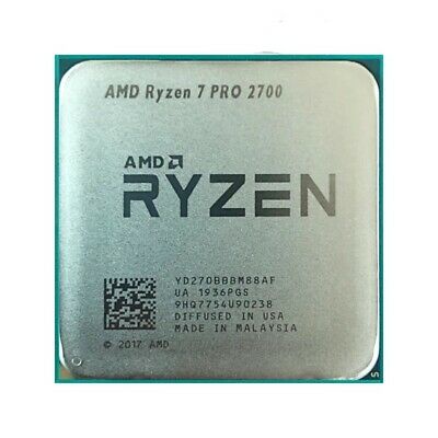 CPU AMD Ryzen 7 PRO 2700 3.2 GHz  / 20MB / 8 cores 16 threads / socket AM4