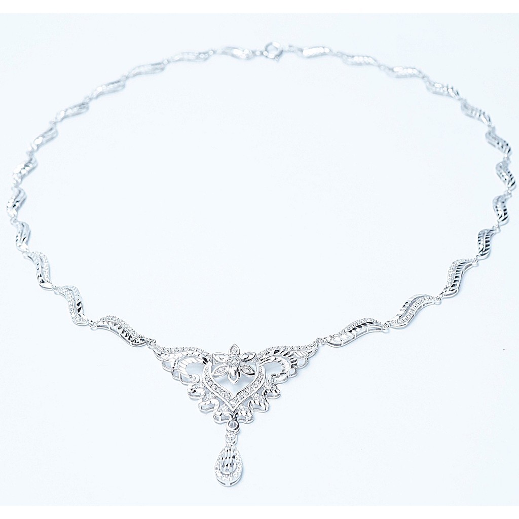 Kiềng trang sức bạc QMJ thanh lịch thiết kế sang trọng Q205