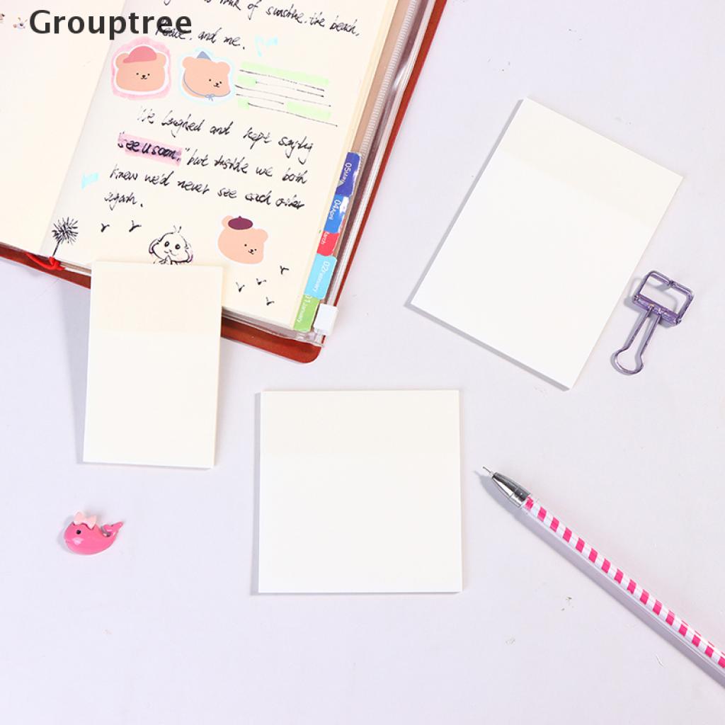Set 50 Tờ Giấy Ghi Chú Trong Suốt Chống Thấm Nước Tiện Lợi