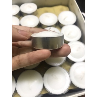 Nến tealight trắng cháy 3-4h