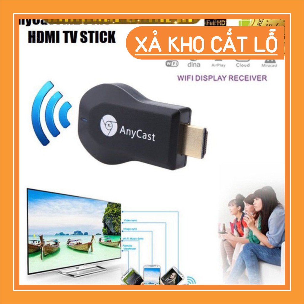 (SEO OFF)  HDMI Không Dây ANYCAST M9 Plus 2018 - Tốc Độ Kết Nối Siêu Nhanh (Dùng cho android/IOS)