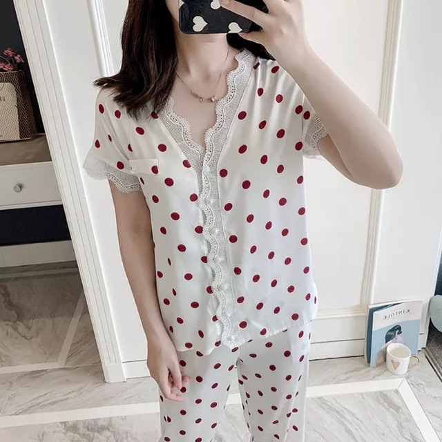 Đồ bộ lụa Quảng Châu cao cấp