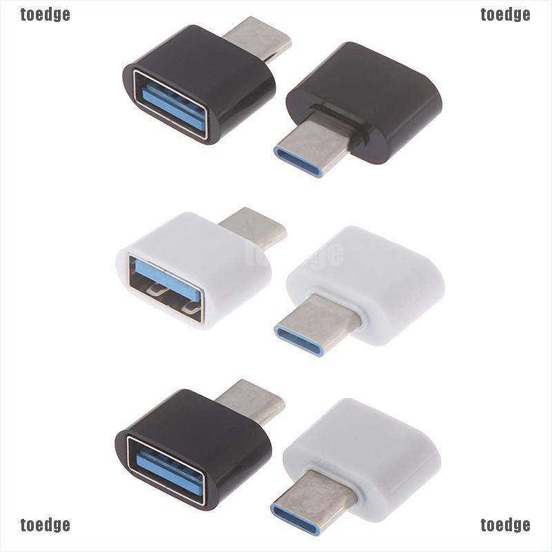 Set 2 Đầu Chuyển Đổi Từ Giác Cắm Usb Sang Giác Cắm Type-c Tiện Dụng