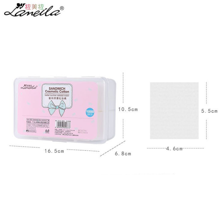 Bông Tẩy Trang 1000 Miếng Lameila - Bông Thấm Toner Nội Địa Trung Cotton Pads - Bông Đắp Toner BTT1000