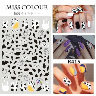 sticker hoạt hình dán móng tay nail