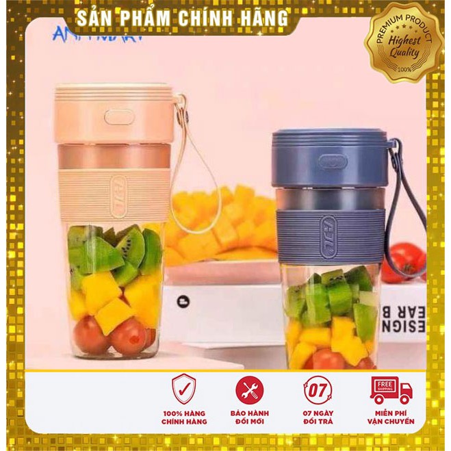 Máy xay sinh tố mini cầm tay sạc pin - máy xay hoa quả mini - máy xay cầm tay di động