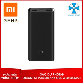 Pin sạc dự phòng Xiaomi Mi Power Bank Gen 3 20000mAh Type-C 2019