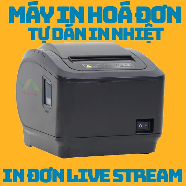 MÁY IN HÓA ĐƠN NAKA K200-L, MÁY IN BILL K80, MÁY IN LIVESTREAM IN NHIỆT