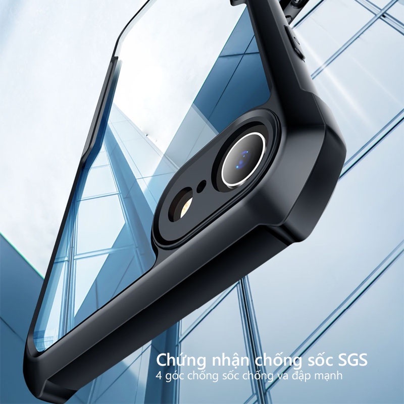 Ốp lưng XUNDD iPhone 8 Plus/7 Plus/SE 2020/XsMax/11ProMax/12ProMax/13Pro/14Pro/15ProMax, Lưng trong Viền TPU Chống sốc