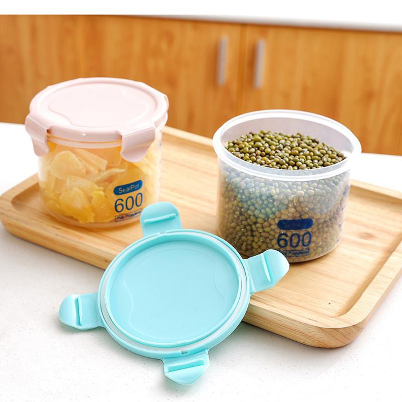 Hộp nhựa trong có nắp đựng thực phẩm khô chất lượng cao tiện dụng cho nhà bếp