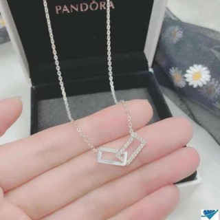 DTNL Dây chuyền, lắc tay, lắc chân bạc nữ họa tiết hình vuông lồng nhau