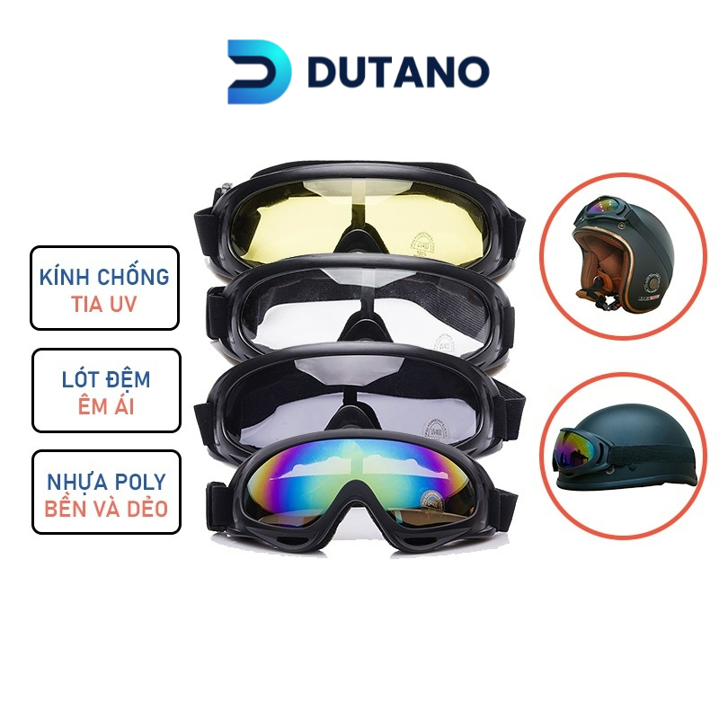 Kính UV400 Gắn Mũ Bảo Hiểm DUTANO SPORT Trang Trí Mũ Chống Tia UV Chống Nắng